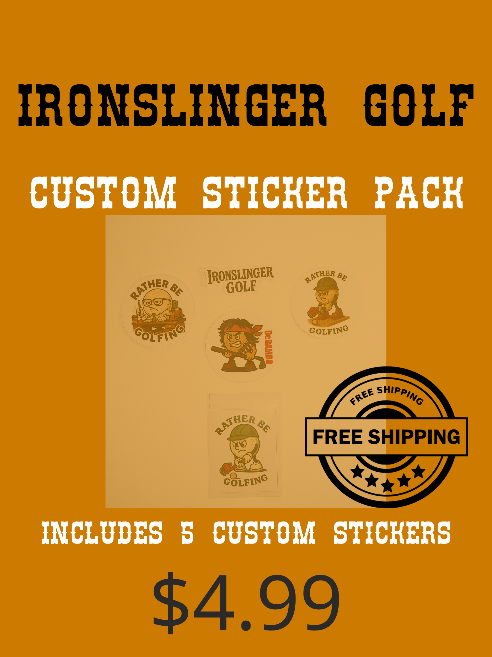 BRONZE PACK – Sticker Pack (5 Stickers)