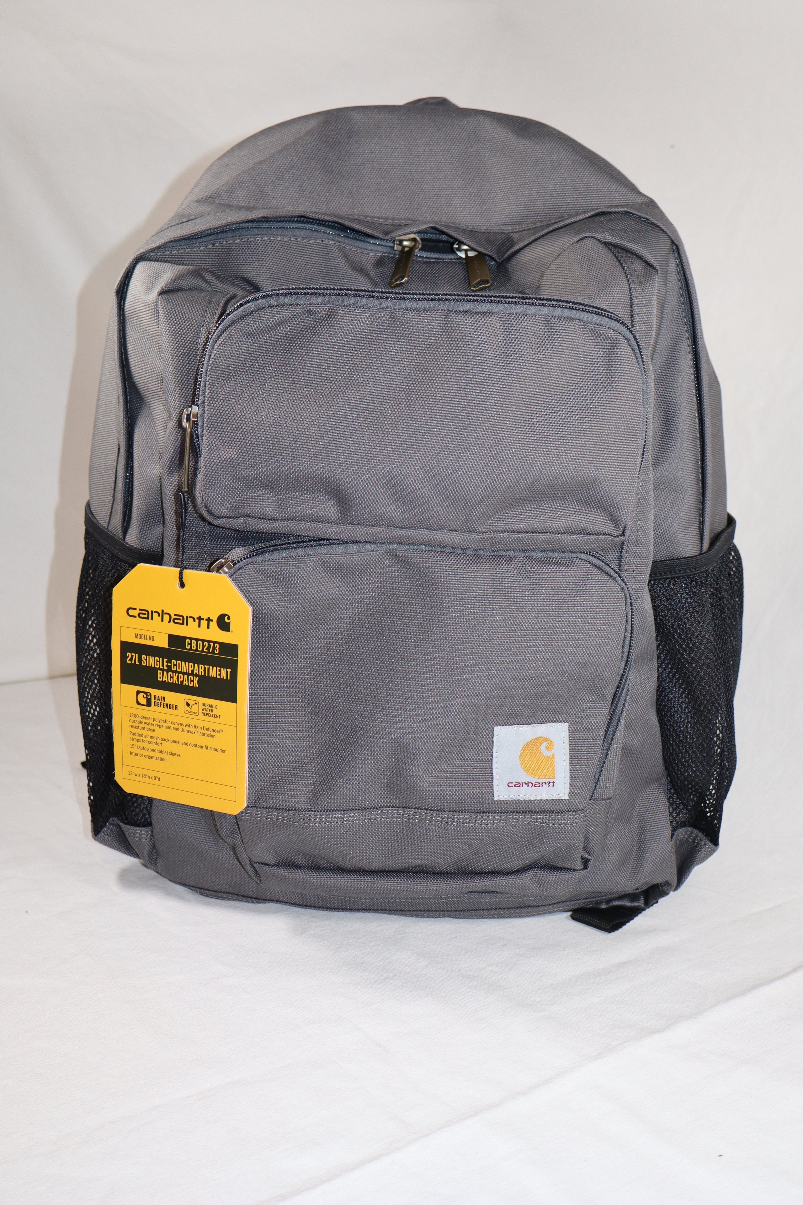 Carhartt 27L Single-Compartment Backpack – Gray – New with Tags