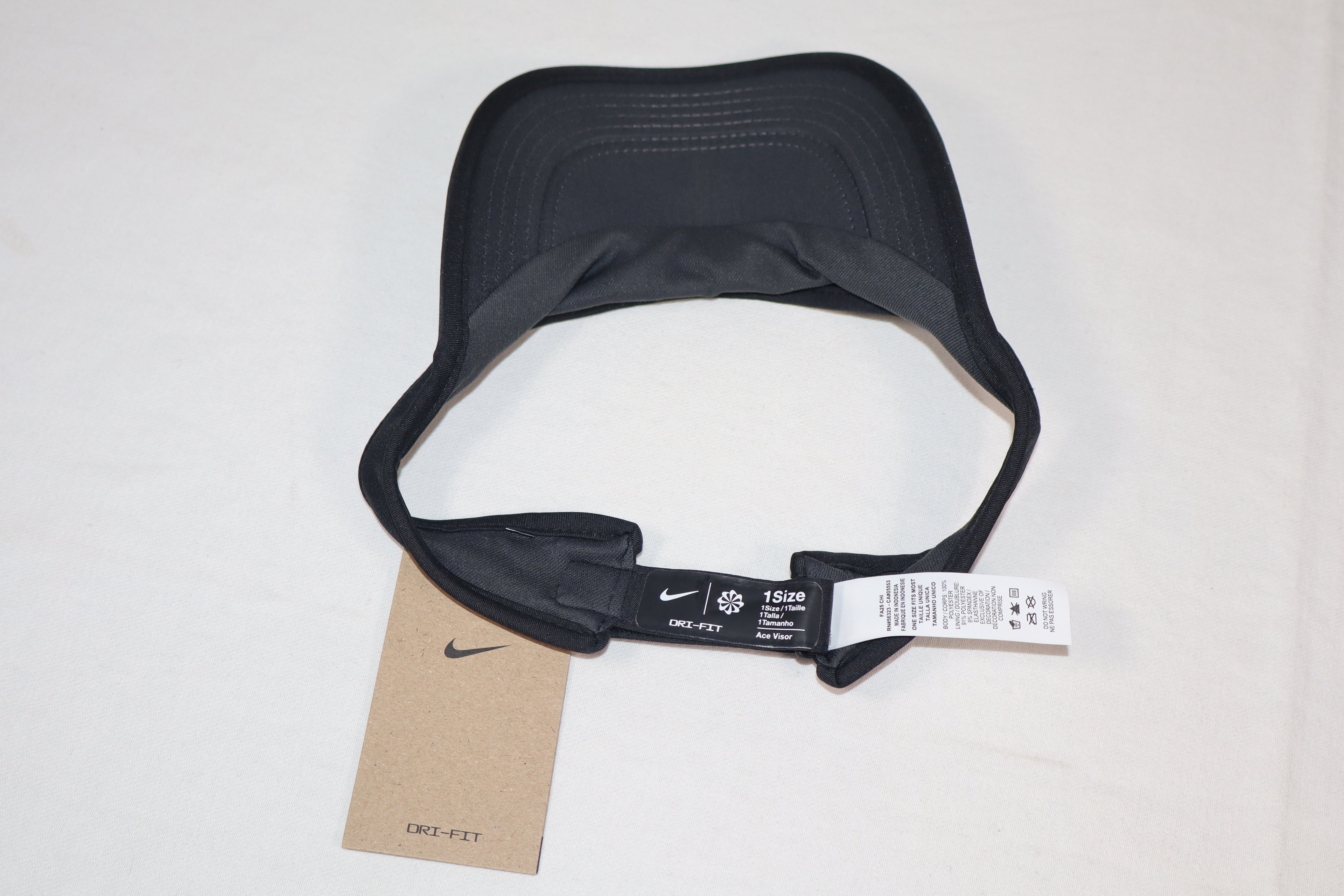 Nike Kids Adjustable Visor – Black – New with Tags