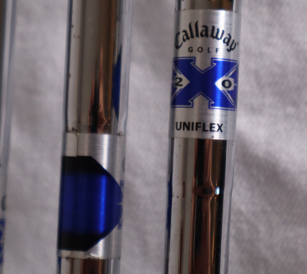 Callaway X-20 Iron Set | 4–PW + SW | Uniflex Steel | RH