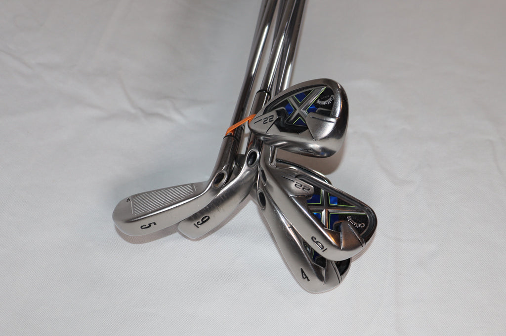 Callaway X-22 Iron Set | 4–PW + AW | Uniflex Steel | RH